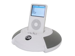 Sound Stage Speaker with Docking Station White for iPod